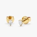 Pear-Cut Natural Diamond Studs