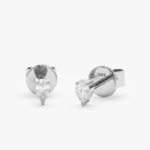 Pear-Cut Natural Diamond Studs - Image 2