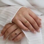 18K Solid Gold Peridot Heart Ring - 图片 7