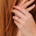 14K Solid Gold Petite Natural Diamond Half Eternity Ring - 图片 4