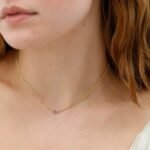 14K Solid Gold Pink Sapphire Cuban Chain Necklace - Image 3