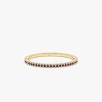 Prong Set Blue Sapphire Eternity Band