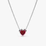 Ruby Heart Necklace - 图片 4