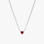 Ruby Heart Necklace - 图片 3
