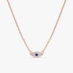 Sapphire & Natural Diamonds Eye Necklace - 图片 3