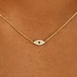 Sapphire & Natural Diamonds Eye Necklace - 图片 2