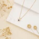 Sapphire & Natural Diamonds Hamsa Necklace - 图片 2