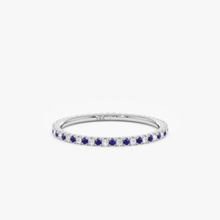 Sapphire and Diamond Eternity Ring