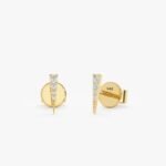 Sharp Natural Diamond Spike Studs - 图片 2