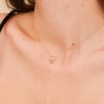 Single Natural Diamond Star Necklace - Image 6