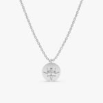 Single Natural Diamond Starburst Necklace - 图片 2