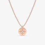 Single Natural Diamond Starburst Necklace - 图片 3