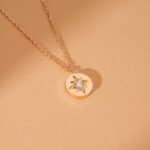 Single Natural Diamond Starburst Necklace - 图片 6