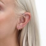 Small Natural Diamond Huggies - Image 6