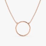 Solid Gold Circle Of Life Necklace - 图片 6
