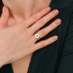 14K Solid Gold Square Emerald Signet Ring - Image 3