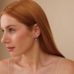 Star of David Natural Diamond Charm Huggies - Image 4