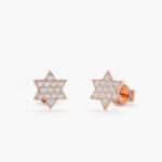 Star of David Natural Diamond Studs - Image 2