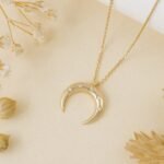 Star Studded Crescent Horn Necklace - 图片 5