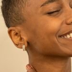 Thick Baguette Diamond Hoops - Image 6