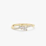 Tilted Baguette Diamond Ring