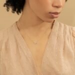 Triple Baguette Natural Diamond Cluster Necklace - Image 3