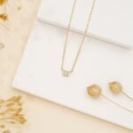 Triple Baguette Natural Diamond Necklace - Image 6