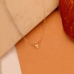 Triple Natural Diamond Cluster Necklace - Image 3