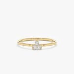 Triple Diamond Cluster Ring