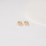 Triple Natural Diamond Cluster Studs - Image 4