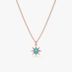 Turquoise Sun Necklace - Image 4