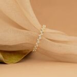 14K Solid Gold Up and Down Natural Diamond Eternity Ring - Image 5