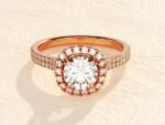 Halo Ring 3ct Lab Grown Diamond Engagement Ring - 图片 2