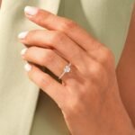 Cushion Cut 2 ct Lab Grown Diamond Prong Setting Engagement Ring - 图片 9