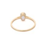 14K Solid Gold Aquamarine Ring - Image 4