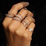 14K Solid Gold Natural Diamond Full Eternity Band - Image 2