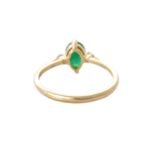 14K Solid Gold Emerald Ring - 图片 6