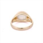 14K Solid Gold Rainbow Moonstone Gold Ring - Image 4
