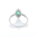 18K Solid Gold Emerald Ring - Image 6