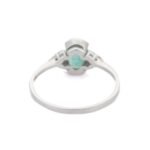 14K Solid Gold Emerald Ring - 图片 4