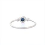 18K Solid Gold Sapphire Ring - 图片 4