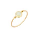 14K Solid Gold Cat's eye Ring - 图片 2