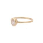 14K Solid Gold Cubic Zirconia Ring - Image 3