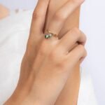 14K Solid Gold Emerald Ring - 图片 4
