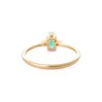 14K Solid Gold Emerald Ring - Image 8