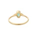 14K Solid Gold Emerald Ring - 图片 4