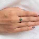 14K Solid Gold Emerald Ring - Image 4