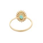 14K Solid Gold Emerald Ring - 图片 4
