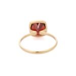 18K Solid Gold Garnet Ring - Image 4