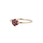 14K Solid Gold Garnet Ring - Image 3